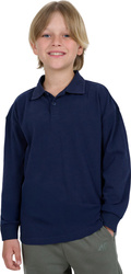 Koszulka dla chłopca longsleeve 4F M483 granatowa 4FJWAW25TLONM483 31S