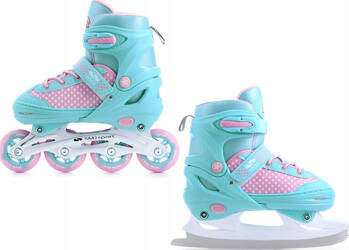 2w1 łyżwy rolki łyżworolki regulowane SMJ sport Lily