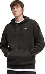 Bluza męska Puma ESS Elevated Relaxed Wash Hoodie czarna 688049 01