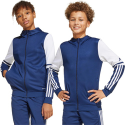 Bluza dla dzieci adidas Squadra 25 Hoodie granatowo-biała JD4800