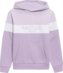 Bluza dla dziewczynki 4F fioletowa HJL22 JBLD002 51S