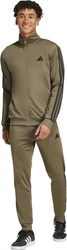 Dres męski adidas Sportswear Basic 3-Stripes Tricot Tracksuit khaki JI8854