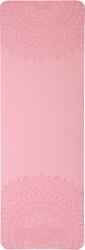 Mata do ćwiczeń jogi yogi fitness TPE HMS YM10 różowa 182x61x0.8 cm
