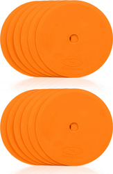 Płaskie znaczniki pola - okrągłe 15 cm - 12x pomarańczowy SMJ sport ZPO-O