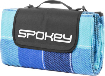 Koc piknikowy plażowa mata Spokey Picnic Flannel niebieski 150 x 180cm 839636