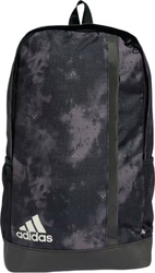 Plecak sportowy szkolny miejski adidas Linear Graphic czarno-szary IS3783
