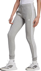 Spodnie damskie adidas Essentials 3-Stripes Fleece szare IL3282
