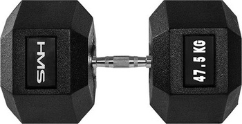 Hantla sześciokątna treningowa HMS Hex Pro 47.5 kg