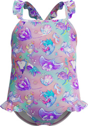 Dziecięcy Strój Kąpielowy Alv Digi Pt Frill Tsrp 1pc If  fiery red/white/french blue rozmiar 6