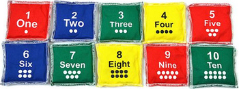 Woreczki gimnastyczne Liczby 1-10 NO10 kpl 10szt BBP-C45S10