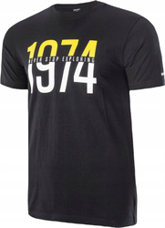 Męska koszulka t-shirt bawełniany Hi-tec Rolic czarna rozmiar XL