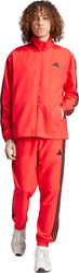 Dres męski adidas Sportswear Basic 3-Stripes Woven czerwony JI8851