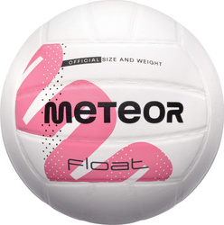 Piłka siatkowa Meteor Pvc biało-różowa 17411