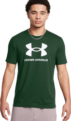 Koszulka męska Under Armour Sportstyle Logo zielona 1382911 301