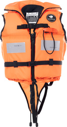Kamizelka ratunkowa asekuracyjna 100n Junior fluo pomarańczowa rozmiar Child