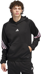 Bluza męska adidas Basketball Crazy Warm Hoody czarna JN2491