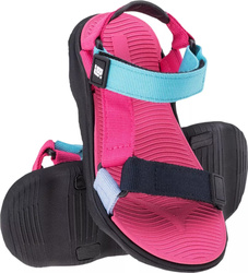 Sandały trekkingowe turystyczne dziecięce Bejo Mileri Jrg czarno-różowe rozmiar 33