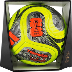 Piłka nożna adidas World Cup 26 Trionda Pro Winter zielono-czarno-srebrna JD8023