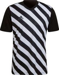 Koszulka męska adidas Entrada 22 Graphic Jersey czarno-biała HF0126