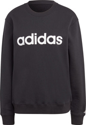 Bluza damska adidas Essentials Linear French Terry czarna IC6878