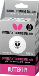 Piłeczki do ping ponga tenisa stołowego Butterfly 6 szt. białe