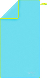 NAR11 JASNONIEBIESKI RĘCZNIK Z MIKROFIBRY 140x70 cm NILS AQUA