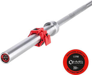 Gryf olimpijski sztanga treningowa z zaciskami Lock Jaw HMS GO700 220 cm