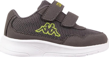 Buty sportowe szkolne miejskie dziecięce Kappa Cracker II szaro-limonkowe 280009M 1633