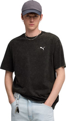 Koszulka męska Puma Ess Elevated Relaxed Wash Tee czarna 688048 01