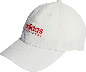 Czapka z daszkiem adidas Seersucker Dad biała IR7910