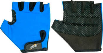 Rękawiczki rowerowe sportowe Lycra niebieskie rozmiar M