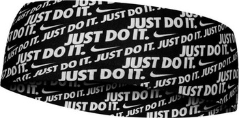 Opaska na głowę Nike Dri-Fit Fury czarno-biała N1003619010OS