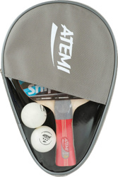 Zestaw do tenisa stołowego ping ponga Atemi Sniper 1 x rakietka   2 x piłeczki ***