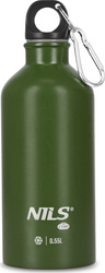 Butelka turystyczna ze stali nierdzewnej Nils Camp NC3801 zielona 550 ml