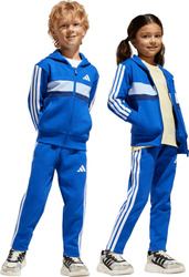Dres dla dzieci adidas Seasonal Essentials Tiberio 3-Stripes Fleece niebieski JC7488