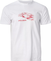 Męska koszulka bawełniana t-shirt Huari Poland Fan Senior rozmiar L