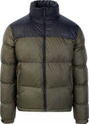 Męska kurtka zimowa pikowana Hi-tec Fowel czarno-zielona rozmiar XL