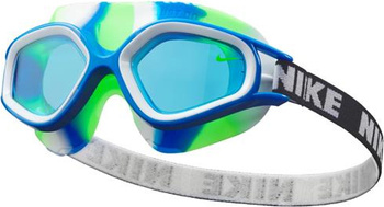 Okularki pływackie Nike Kids Expanse niebiesko-zielone NESSD124-480 OS