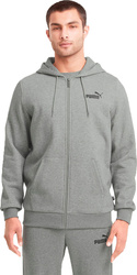 Bluza męska Puma ESS Small Logo FZ Hoodie FL szary 586702 03