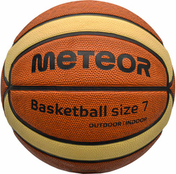 Piłka do koszykówki koszykowa Meteor Cellular 7 brązowo-kremowa 10102