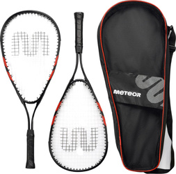 Zestaw do speed badmintona Meteor 2 rakietki aluminiowe, 3 lotki 16839