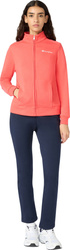 Dres damski Champion Full Zip Suit pomarańczowo-granatowy 118289 RS073