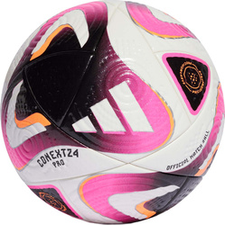 Piłka nożna adidas Conext 24 Pro biało-różowa IP1616