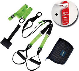 Zestaw do wzmacniania mięśni Schildkrot Sling Trainer czarno-zielony 960026