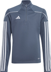 Bluza dla dzieci adidas Tiro 23 League Training Top szaro-biała HS3491