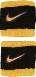 Frotki na rękę Nike Swoosh Wristbands 2 szt. czarno-żółte N1012405009OS