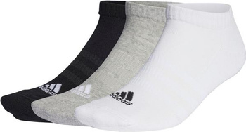 Skarpety adidas Cushioned Low-Cut 3p białe, szare, czarne IC1333