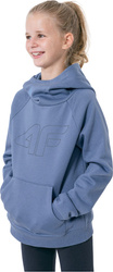 Bluza dla dziewczynki 4F niebieska HJZ22 JBLD002 32S