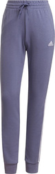 Spodnie damskie adidas Essentials French Terry 3-Stripes Pants fioletowe H42011
