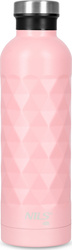 Butelka bidon turystyczny ze stali nierdzewnej Nils Camp NC3805 różowy 750ML